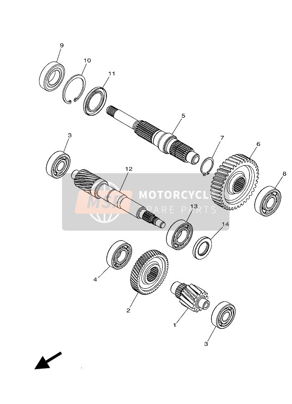 Yamaha X-MAX 300 ABS 2019 Transmission for a 2019 Yamaha X-MAX 300 ABS